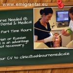 Siūlome darbą odontologo asistentei klinikoje Airijoje (Ashbourne)
